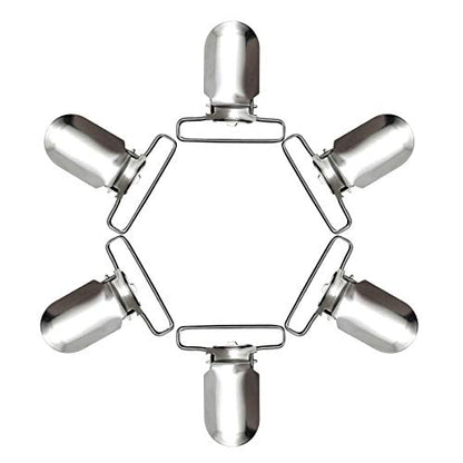  20 Pieces Men Suspender Clips Sheet Straps Holder Fasteners Clips Bed Sheet Clips Fasteners Clips