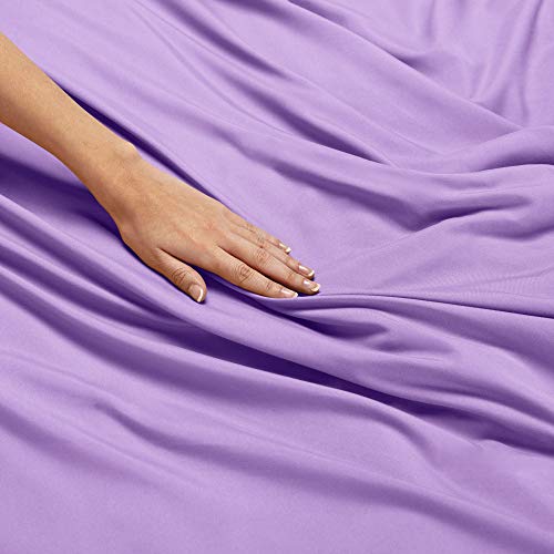  Nestl Bedding Comforter And Duvet Set, Down Alternative Comforter, Microfiber Duvet Set - Comforter Cover And 1 Pillow Sham, Twin - Lavender
