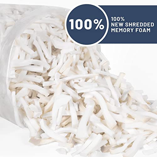  Anzhixiu Bean Bag Chair Filler Shredded Memory Foam 100% New,5Pounds,Pillow Stuffing For Couch Pillows, Stuffed Animals, Dog Bed & Couch Cushion Filling, Light Brown Color