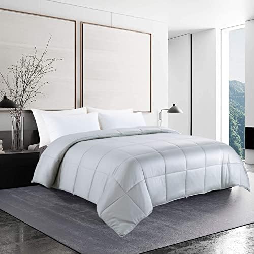  Lightweight Cooling Viscose From Bamboo King Size Comforter Down Alternative Duvet Insert, 100% Viscose Made From Bamboo, 8 Corner Tabs, All Season Soft Comforter For Hot Sleepers