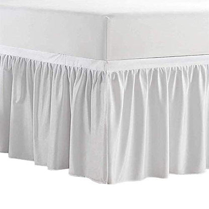  Dorm Room Bed Skirt-Dorm Bed Skirt,Extended Dorm Bed Skirt-Long Bed Skirt Dorm-Extra Long Dorm Room Bed Skirt-College Dorm Bed Skirt,100% Microfiber-White Solid -Twin-XL/36''Drop