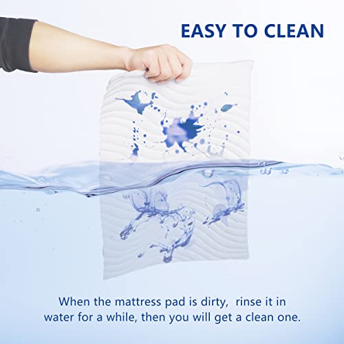  Premium Waterproof Mattress Protector Cal King Size, 3D Air Fabric Breathable Ultra Soft Noiseless, 8”-21" Deep Pocket Mattress Pad, Washable Mattress Cover
