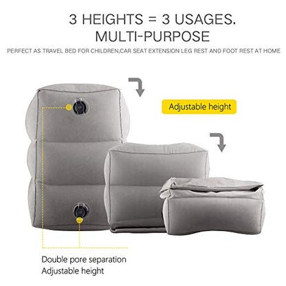 Inflatable Adjustable Three Layers Height Rest Pillow For Travel (E4)