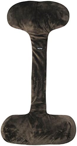  Body Prop Adjustable Over-The-seat Pillow With Buckwheat Hull Filler By VisionX Products For Recliner, Sofa, Couch Neck Pillow (Classic (26"), Brown)