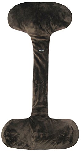  Body Prop Adjustable Over-The-seat Pillow With Buckwheat Hull Filler By VisionX Products For Recliner, Sofa, Couch Neck Pillow (Classic (26"), Brown)