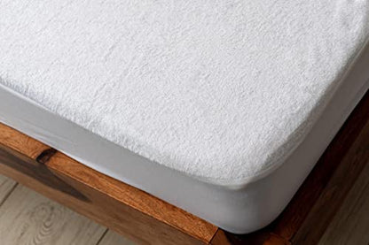  Premium Waterproof Mattress Protector For Twin Size Bed, Cooling Soft Cotton Top, Noiseless, Machine Washable, White Fitted Mattress Cover With Deep Pockets To Fit 8-18 Inch Mattress