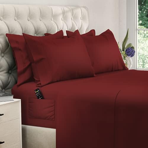  Deep Pocket Queen Sheets - 6 PCS Set - Up To 15 Inches - 2500 Supreme Collection - Superior Softness - Hotel Luxury Sheets & Pillowcases Set - Wrinkle And Fade Resistant (Queen, Gray)