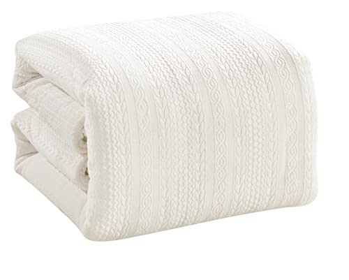  Lafayette Cobblestone Plush Sherpa Reversible 3 PC Heavyweight Comforter Set, Ultra Soft & Cozy, Full/Queen 86"X86"