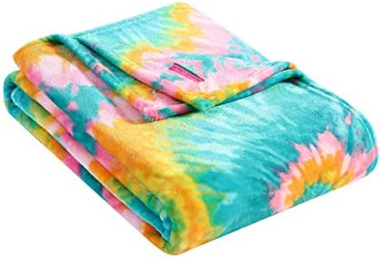 Betsey Johnson Home | Plush Collection | Throw - Ultra-Soft & Cozy Fleece, Lightweight & Luxuriously Warm, Perfect For Bed Or Couch, Bouquet Day 50 X 70