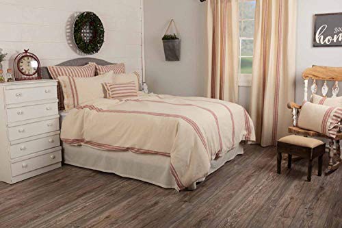  Market Place Red King Duvet Cover
