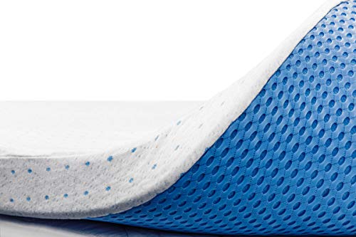  3 Inch Memory Foam Mattress Topper Twin XL - Select High Density Ventilated Extra Long Mattress Pad - Removable Bamboo-Rayon Cover