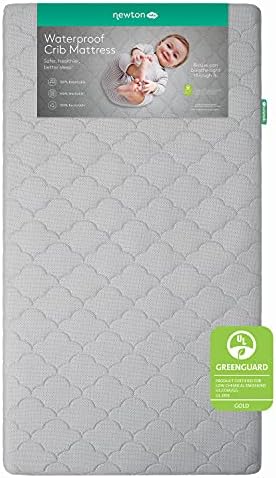  Newton Baby Crib Mattress - Waterproof Infant & Toddler Mattress, Baby Bed Mattress For Crib, Dual-Layer, Safe, Breathable & Washable Crib Mattress From Cover To Core, Deluxe 5.5 Inch-Cushion, White