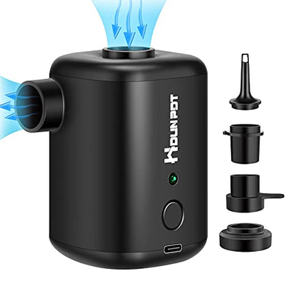  Electric Air Pump For Inflatables Air Mattress Pump For Inflatable Cushions Air Sofa Boat, Electric Pump With 4 Nozzles And 1 Storage Bag