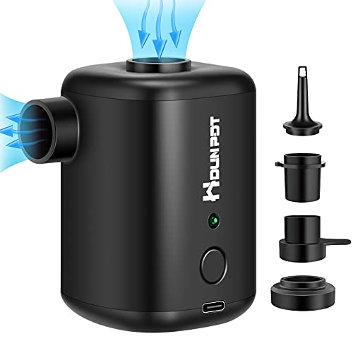  Electric Air Pump For Inflatables Air Mattress Pump For Inflatable Cushions Air Sofa Boat, Electric Pump With 4 Nozzles And 1 Storage Bag