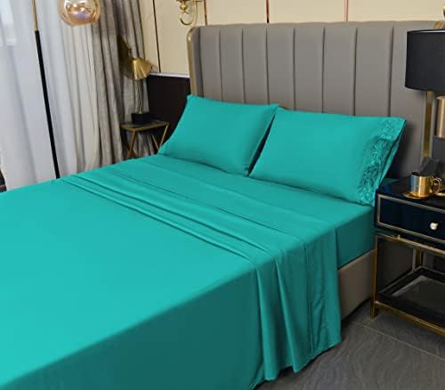  LONAVA King Size Sheets Set - 6 Piece Set Wrinkle Free Hotel Luxury Oeko-TEX Sheets And Pillowcases Set, Silky Soft Microfiber Bed Sheets, Breathable And Elastic, 16-Inch Deep Pockets, Gray
