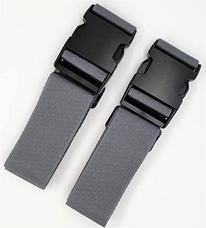  2PCS Topper/Memory Foam Mattress Packing Straps For Moving Or Storage (60" X 2", Dark Grey)