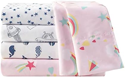 Printed Sheets, Twin, Blue