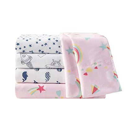  Printed Sheets, Twin, Blue