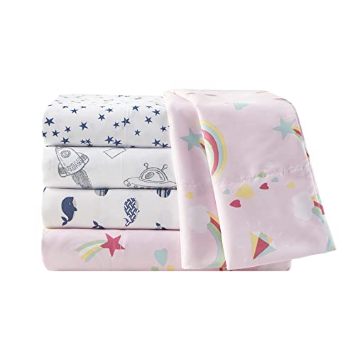  Printed Sheets, Twin, Blue