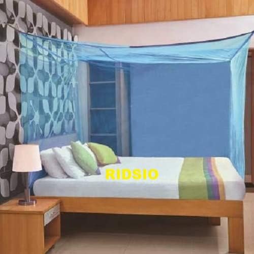  RIDSIO Mosquito Net For Single Bed Double Bed Machardani Netting (5x7ft. For Queen Size Bed, Ivory)