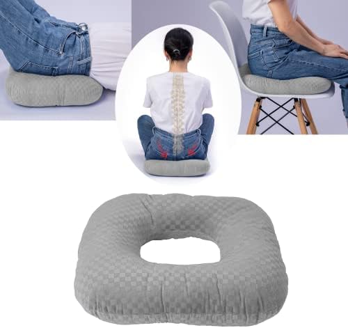  Wuronsa Donut Pillow For Tailbone Pain Relief Seat Cushion, Orthopedic Hemorrhoid Pillow, Postpartum Pregnancy Pressure Ulcer Pillow, Sitting Pressure Relief, For Home, Office, And Car (Blue)