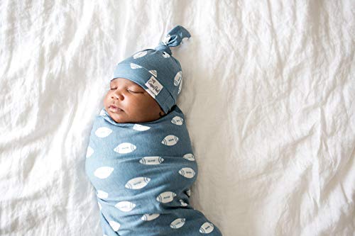  Large Premium Knit Baby Swaddle Receiving Blanket Quarterback