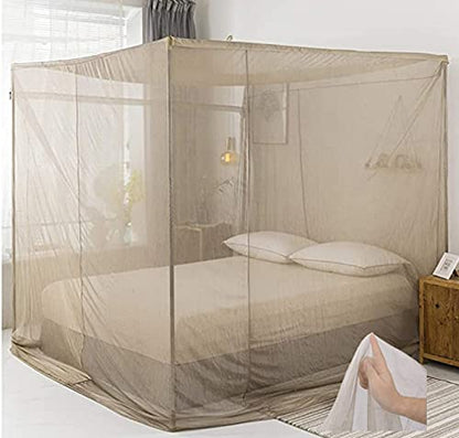  CZCZ Square EMF Shielding Canopy,Anti Radiation Bed Net Canopy Made By Silver Coated Mesh Radiation Shielding Rate 99.99% For WiFi Router Guard, 120x220x220cm