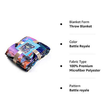  Nelton [60 X 80 Inches Plush Throw Fleece Blanket For Battle Royale, Lightweight Soft Plush Fluffy Warm Cozy – Perfect For Bed, Sofa