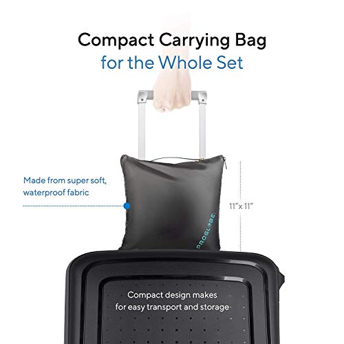  Proglobe Travel Accessories, Luxury Traveling Blanket Set With Universal Travel Charger Adapter For More Than 160 Countries. Great Kit For Airplane And All Travels
