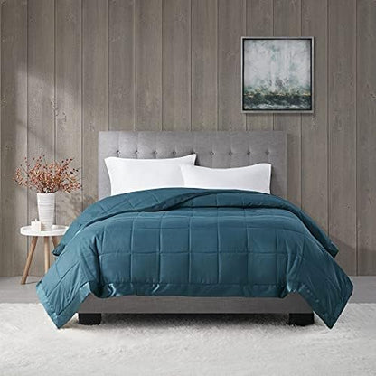  Madison Park Windom Down Alternative Blanket, Premium 3M Scotchgard Moisture Wicking Treatment, Lightweight And Soft Bed Cover For Summer, Diamond Cream Full/Queen