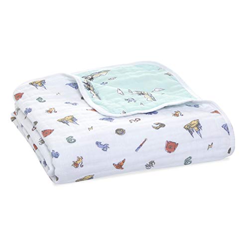  Aden + Anais Dream Blanket, Boutique Muslin Baby Blankets For Girls & Boys, Ideal Lightweight Newborn Nursery & Crib Blanket, Unisex Toddler & Infant Bedding, Shower & Registry Gift, Winnie The Pooh
