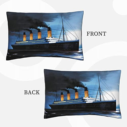 1 Pack Titanic Pillow Covers Super Soft Rectangle Decorative Throw Pillowcase With Envelope Closure Wrinkle Fade And Stain Resistant 20x30