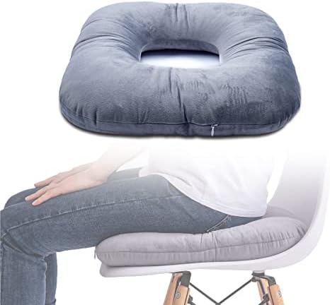  Hshbxd Donut Pillow For Tailbone Pain Relief Cushion, Sciatica Pain Relief Pad For Hemorrhoids, Pregnancy, Prostate And Surgery Recovery, Cushion Suitable For Office, Long Travel, Car And Home Sofa