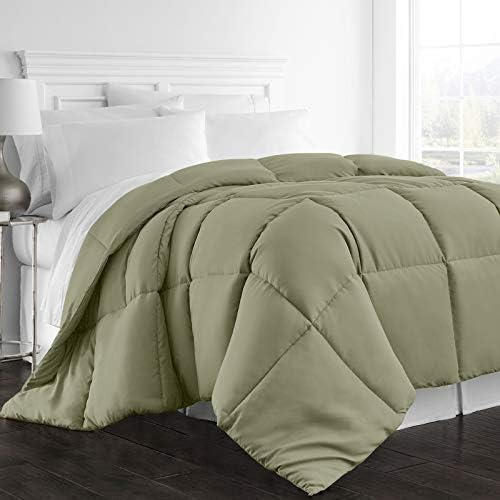  Hotel Collection King/Cal King Size Comforter - 1600 Series Down Alternative Home Bedding & Duvet Insert -Black
