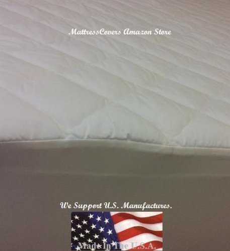  Super Single / Super Twin Quilted Cotton Waterbed Mattress Pad