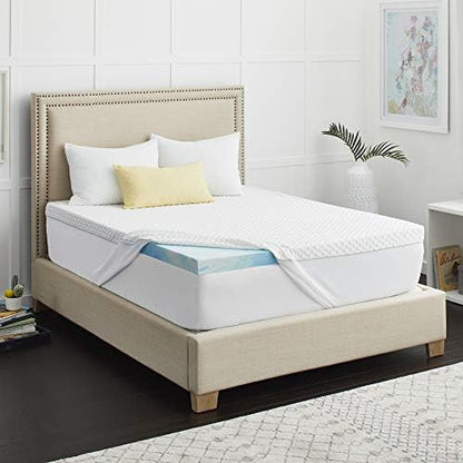  Ealy 2" SealyChill Gel Memory Foam Mattress Topper, King, White