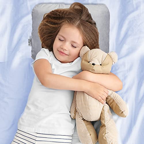  Travel Pillow With Solid Memory Foam Gel Insert For Travel Gift, Sleeping, Camping, Backpacking And Lumbar Support - Easy Packing Using Pillowcase Pocket & Hook (Pink, 11"x16")