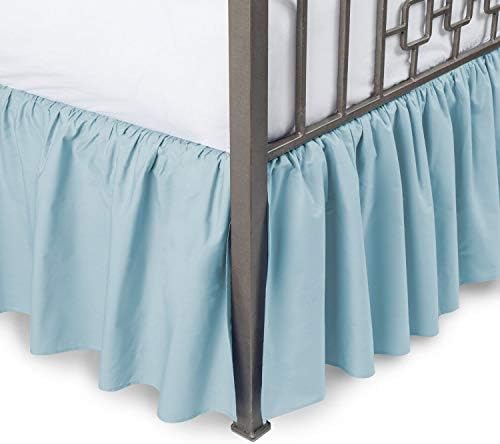  800 Thread Count 24 Inched Drop Length Gathered Dust Ruffle Bed Skirt King White Solid 100% Egyptian Cotton