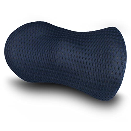  BUILOG Lumbar Support Pillow For Office Chair,Car Seat Lower Back Support Memory Foam,Lower Back Pain Relief Lumbar Pillow For Sleeping Rest,Travel,Couch