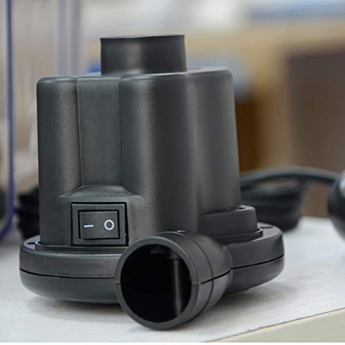 ONLY Electric Air Pump, Portable Quick-Fill Air Pump With 3 Nozzles, 100-220V AC/12V DC, Perfect Inflator/Deflator Pumps For Outdoor Camping,Air Mattress Beds,Boats, Inflatable Cushions,Swimming Ring