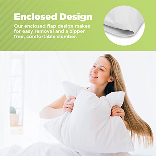  Japanese Pillowcase (14x20) - Enclosed Sleeve Style - Made In USA - Organic Natural