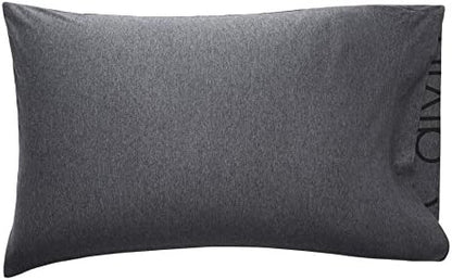 Calvin Klein Modern Cotton Body Solid Set Of 2 Pillowcases, Standard Size, Cotton Modal 170 GSM (White)