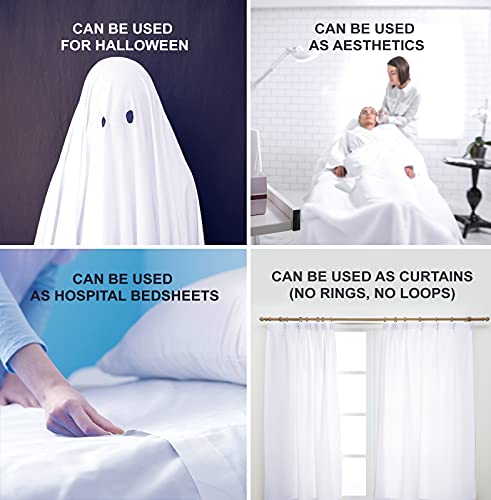  Oakias Twin Flat Sheets White – Pack Of 2 Top Sheets For Bed – Soft Brushed Microfiber Fabric – Shrinkage & Fade Resistant – Ideal For Hotels And Hospitals – Machine Washable