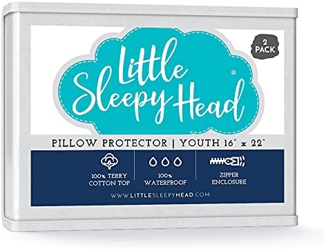  Waterproof, Zippered Queen Pillow Protectors, Set Of 2, Terry Cotton, 100% Hypoallergenic Pillow Covers - 2 Pack, (21x31).