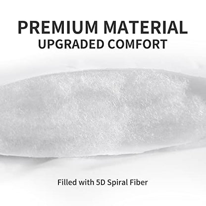  Cooling Mattress Topper Twin Mattress Pad, Quilted Fitted Mattress Cover, Machine Washable, Soft Fluffy Down Alternative, Deep Pocket 8~21 Inch (White, Twin)