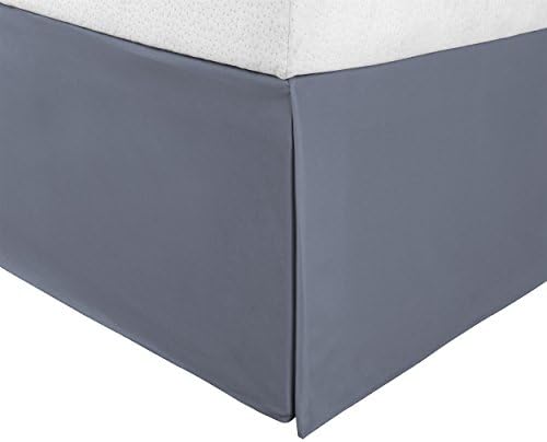 Superior Uperior Infinity Luxury Soft 100% Brushed Microfiber Tailored Bed Skirt With 15” Drop, Wrinkle Resistant With Pleats And Split Corners - Twin XL Bedskirt, Lilac