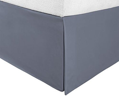 Superior Uperior Infinity Luxury Soft 100% Brushed Microfiber Tailored Bed Skirt With 15” Drop, Wrinkle Resistant With Pleats And Split Corners - Twin XL Bedskirt, Lilac