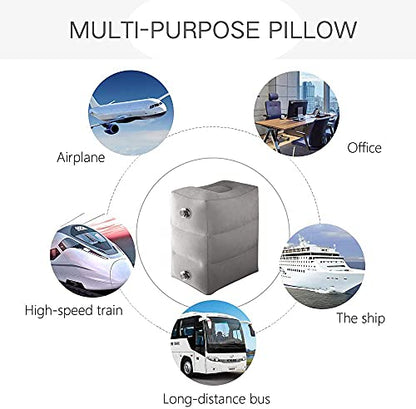  Inflatable Adjustable Three Layers Height Rest Pillow For Travel (E4)