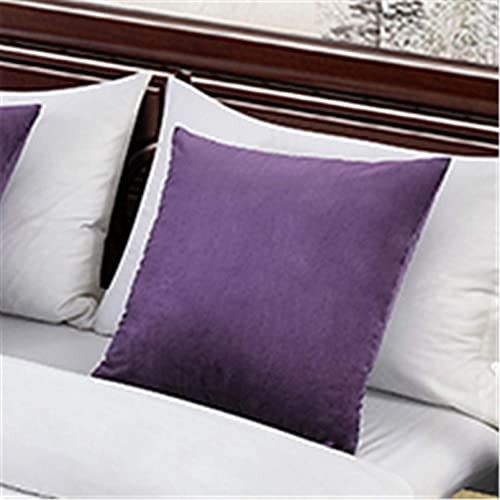 QFWMCW Hotel Bedding Bed Scarf Velvet Bed Runners & Scarves Bed Decorations Solid Purple Full 19inchX82inch