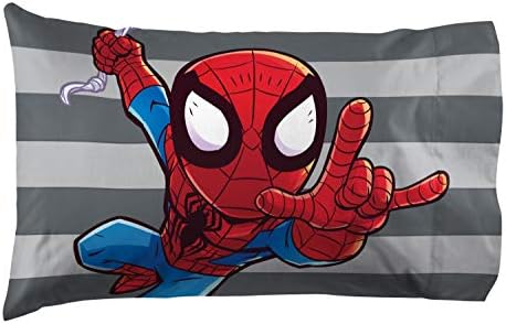  Jay Franco Bluey Hello 1 Single Reversible Pillowcase - Double-Sided Kids Super Soft Bedding (Official Bluey Product)